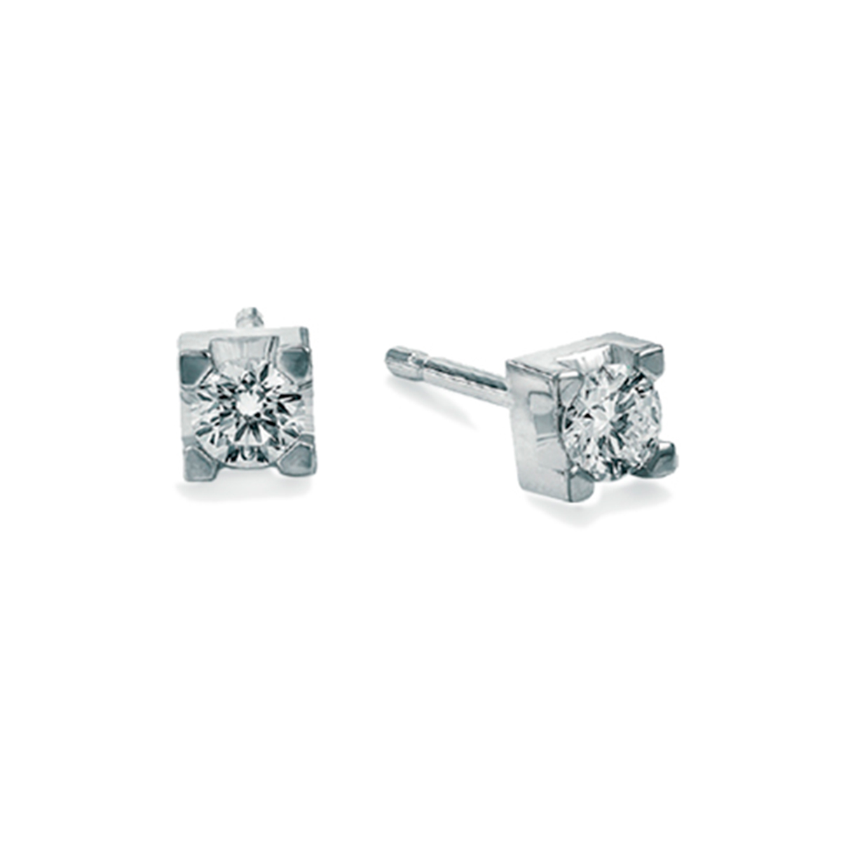 Orecchini oro bianco e diamanti outlet