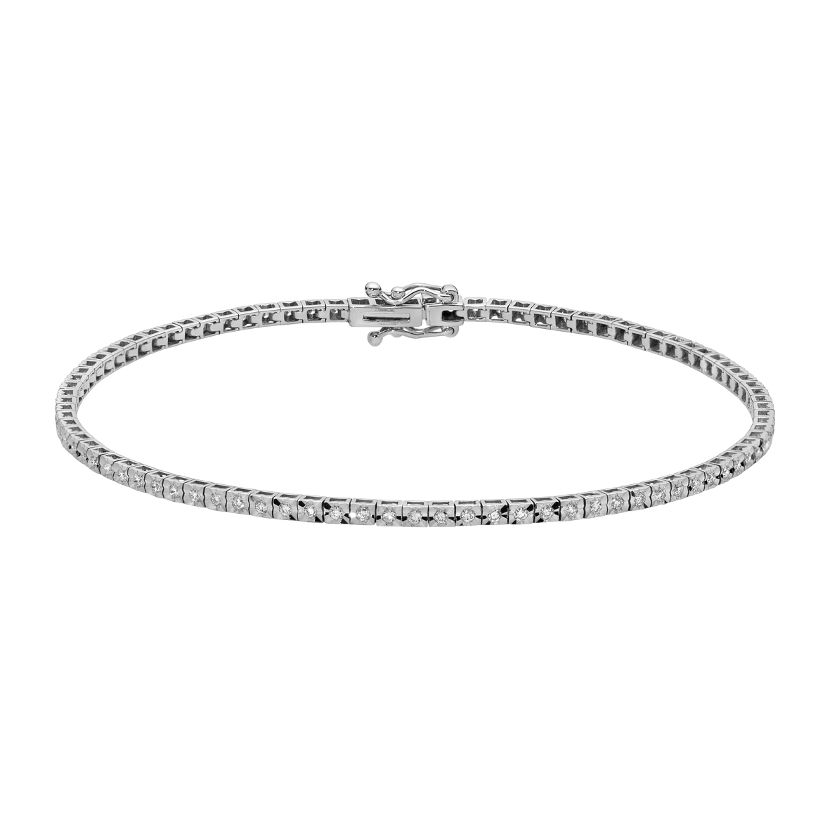Bracciale tennis oro e diamanti sale