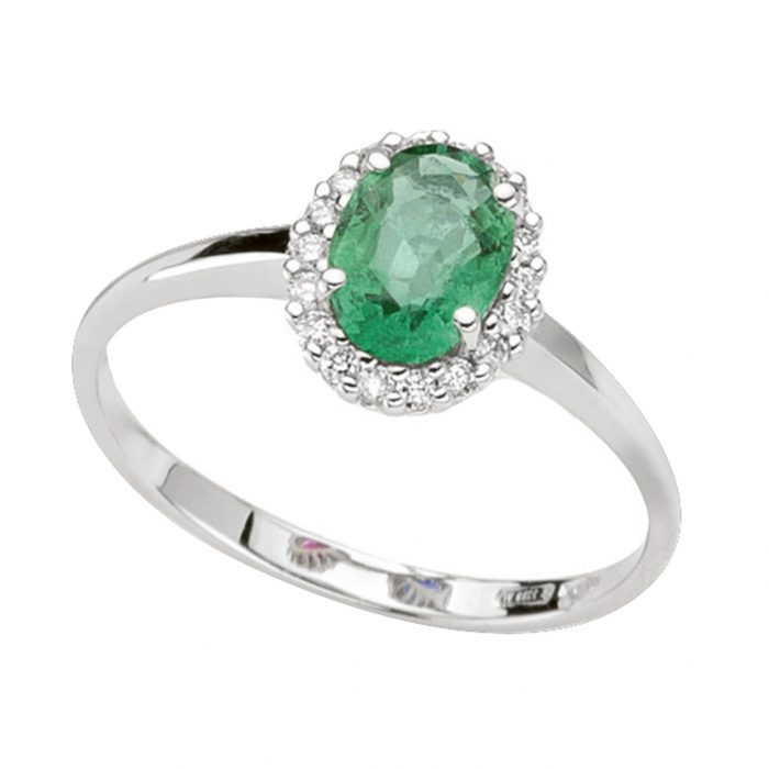 anello-oro-bianco-diamanti-smeraldo-donnaoro