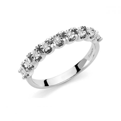 ring in white gold with diamonds