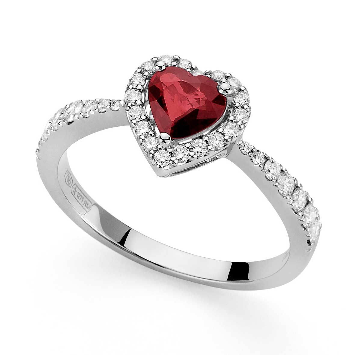 Anello hotsell rubino cuore