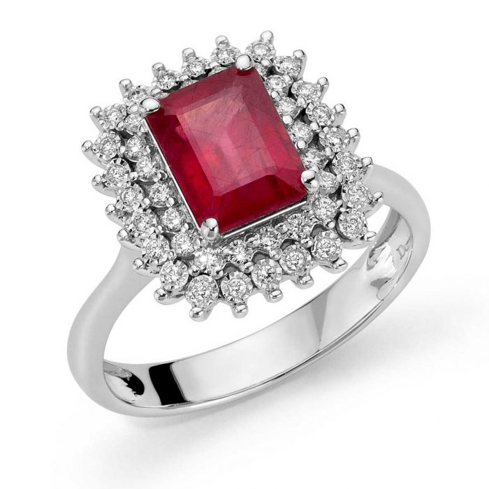 anello-oro-bianco-rubino-contornato-di-dischetti-diamantati-donnaoro